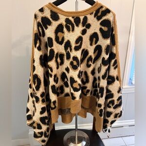 Leopard Print Women's Sweater